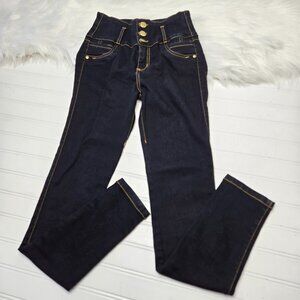 Nicolette Columbian Shapewear Jeans Women’s 5 Dark Blue High Waist Skinny NWT